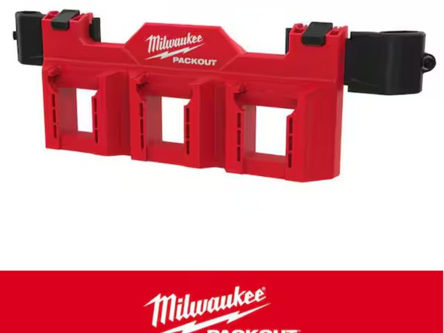 Lot 96-181168 - Milwaukee PACKOUT M18 Battery Tool Box Rack Attachment New
