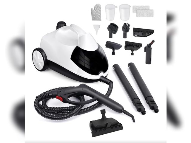 Lot 96-164235 - Steam Cleaner Sweepcent 1.5L Steamer for Cleaning Fast Heating 6-in-1 Multi-Surface with 8 Accessori...