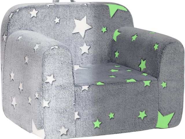 Lot 96-194012 - ALIMORDEN Kids Ultra-Soft Snuggle Foam Filled Chair, Single Cuddly Sherpa Reading Couch for Boys and...