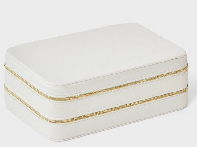 Lot 96-165555 - Layered Case Jewelry Organizer - A New Day™ Cream: Storage Box

New