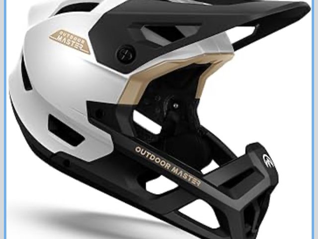 Lot 96-171254 - OutdoorMaster Full Face Mountain Bike Helmet for Men &amp; Women-Two Removable Chin Pad Mountain Bik...