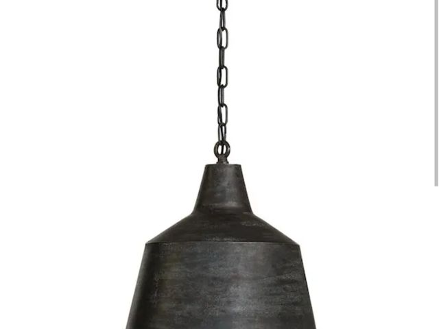 Lot 96-191692 - Capital Lighting Fixture Company 
Quarry 15.5 in. W x 17 in. H 1-Light Distressed Metal Tapered Pend...