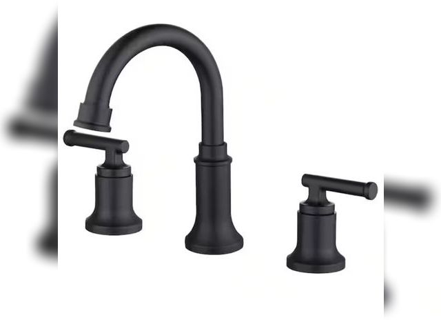 Lot 96-182404 - Glacier Bay
Oswell 8 in. Widespread Double-Handle High-Arc Bathroom Faucet in Matte Black
Unused ope...