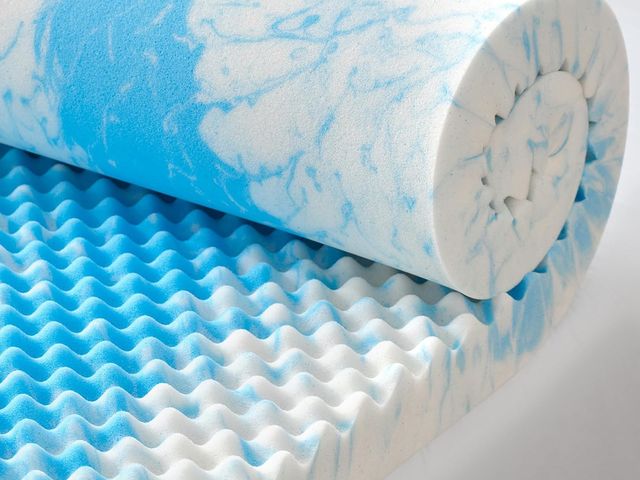 Lot 96-180664 - SINWEEK 3 Inch Egg Crate Memory Foam Mattress Topper King Size, Soft Mattress Pad for Back Pain Reli...