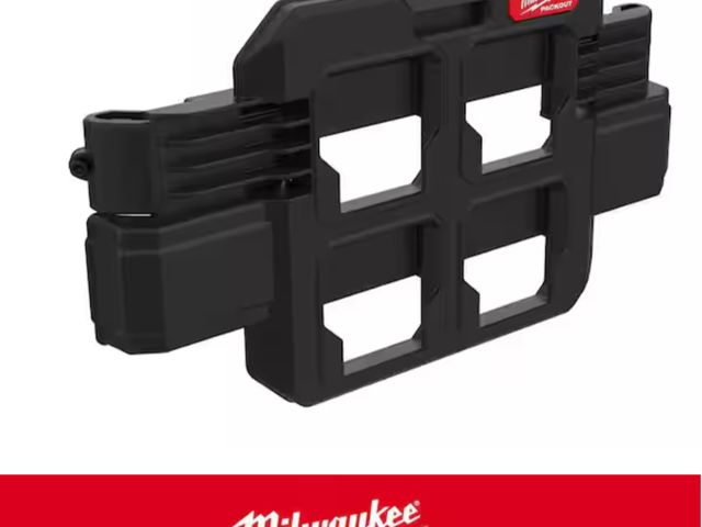 Lot 96-179022 - Milwaukee PACKOUT Compact Plate Tool Box Rack Attachment New