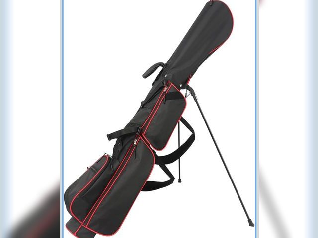 Lot 96-173730 - Lightweight Golf Bag, Dual Strap Golf Stand Bag with 6 Pockets, Small Golf Bag for a Few Clubs and R...