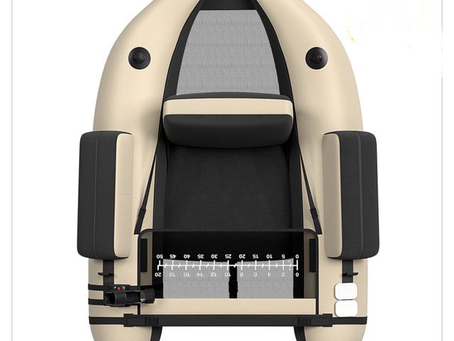 Lot 96-190146 - Costway Beige Inflatable Fishing Float Tube with Pump
Appears unused, open box