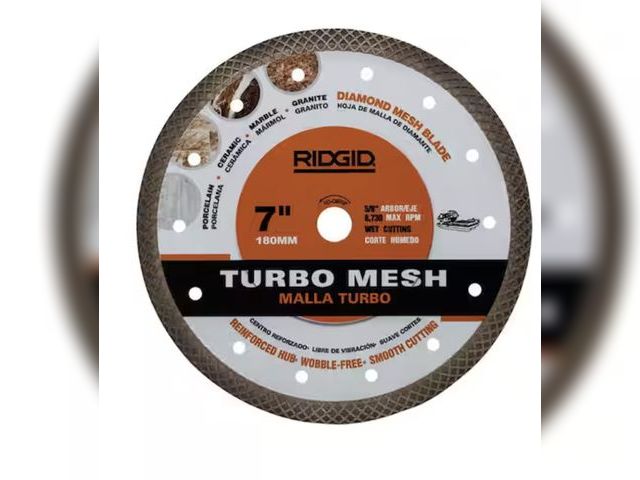 Lot 96-211920 - RIDGID 7 in. Turbo Mesh Rim Diamond Blade
Appears unused