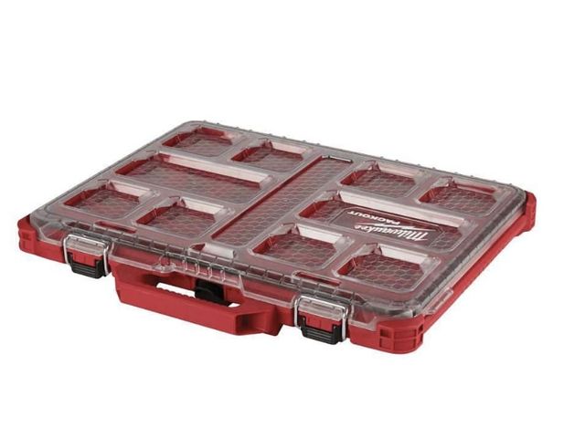 Lot 96-198286 - Milwaukee
PACKOUT 11-Compartment
Low-Profile Impact Resistant Portable Small Parts Organizer
New
