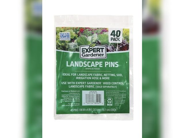 Lot 96-221934 - Expert Gardener 4 in Steel Garden Landscape Pins, 40 Pack New