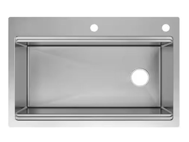 Lot 96-181696 - Glacier Bay
Dolancourt Tight Radius 33 in. Drop-In Single Bowl 18G Stainless Steel Workstation Kitch...