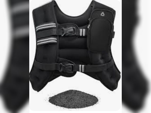 Lot 96-193194 - OMLTZX Weighted Vest 6 8 12 16 20lb with Reflective Stripe Adjustable Rucking Vest for Men Women Kid...