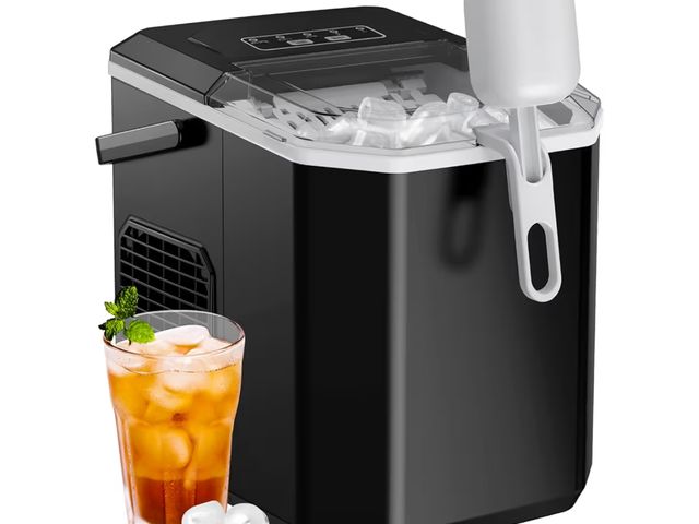 Lot 96-176138 - Silonn Ice Maker Countertop, Portable Ice Machine with Carry Handle, Self-Cleaning Ice Makers with B...