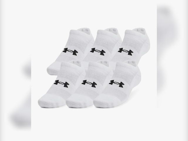 Lot 96-179045 - Under Armour Training Cotton No Show Socks 6 Pack New