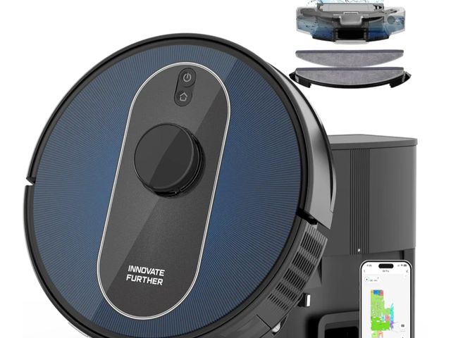 Lot 96-170162 - Robot Vacuum and Mop Combo with Self Emptying Station, 60 Days Hands Free Robotic Vacuum, 5000Pa Suc...
