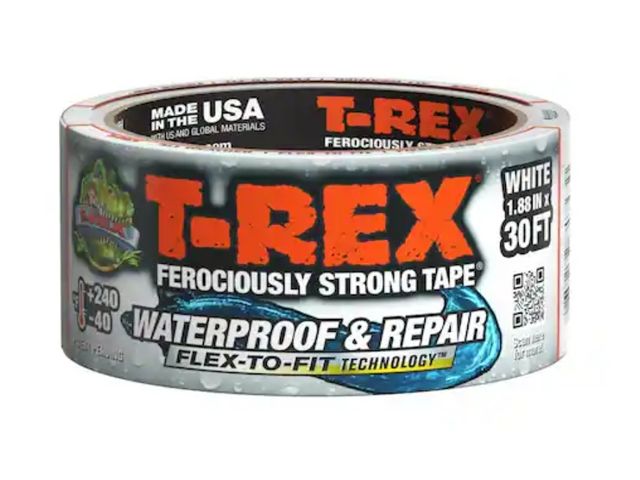Lot 96-162679 - 12pk T-REX
1.88 in. x 10 yds. Waterproofing and Repair Tape
New