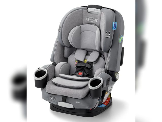 Lot 96-172483 - Graco 4Ever DLX 4-in-1 Car Seat, Charlie | Infant to Toddler Car Seat, with 10 Years of Use | Rear-F...