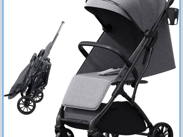 Lot 96-173298 - Compact Travel Stroller for Toddlers, Lightweight &amp; Airplane Ready Stroller for Baby/Infant w Te...