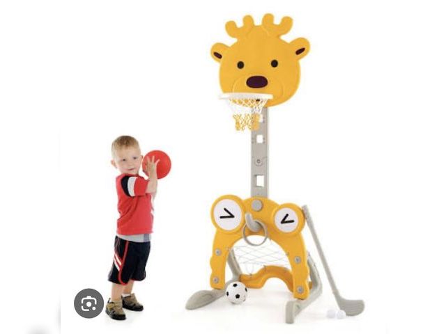 Lot 96-197331 - Costway 4-in-1 Toddler Sports Center Adjustable 32-44” New