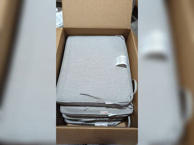 Lot 96-180334 - Sunbrella Outdoor Chair Cushions Set of 4 -Waterproof Outdoor Seat Cushions for Patio Furniture, Pat...