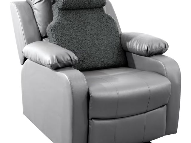 Lot 96-207174 - HOMBYS Sherpa Fleece Lumbar Support Pillow with Headrest for Recliner,Memory Foam Recliner Chair Cus...
