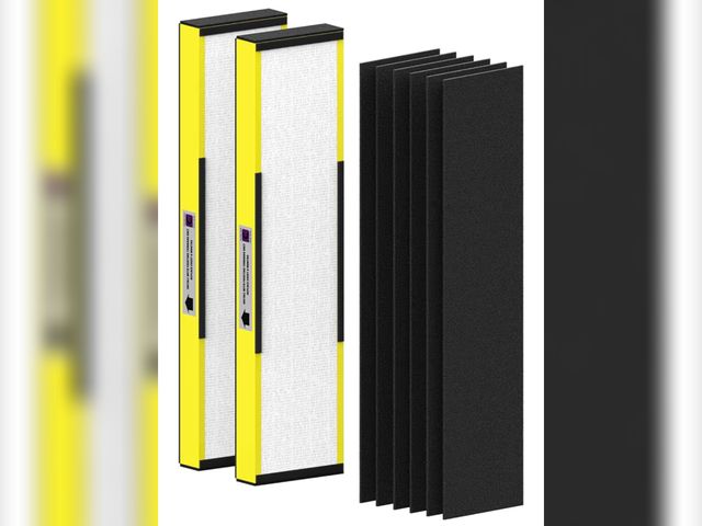 Lot 96-187766 - 2 Pack FLT5000 True HEPA Replacement filter C for AC5000, AC5000E, AC5250PT, AC5350B, AC5350BCA, AC5...