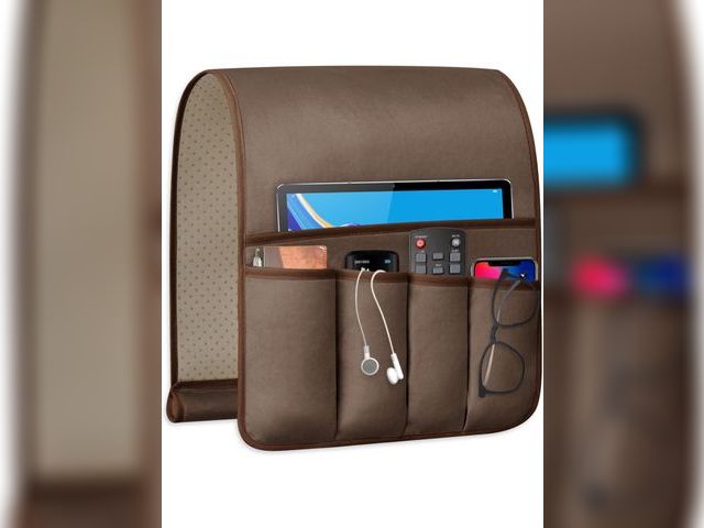 Lot 96-191538 - WETRBWEH Remote Control Holder for Armchair, Couch Caddy Organizer TV Remote Holder for Bed Storage ...