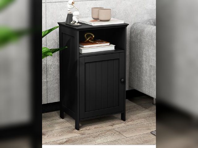 Lot 96-192307 - Costway Bathroom Freestanding Floor Storage Cabinet with Adjustable Shelf - Black
New 
MSRP $112.00