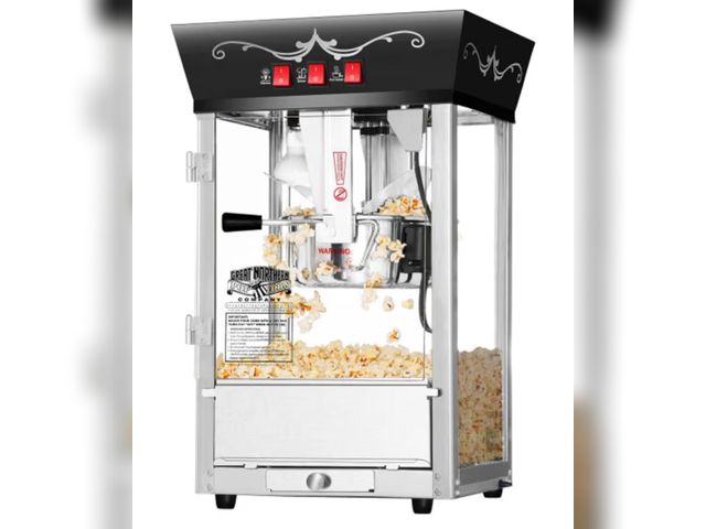 Lot 96-181221 - Matinee Popcorn Machine - 8oz Popper with Stainless-Steel Kettle, Reject Kernel Tray, Warming Light,...