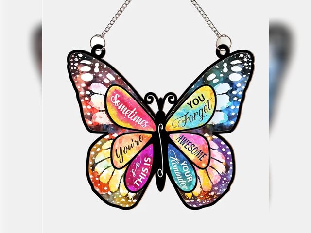 Lot 96-193217 - Case of 48 Window Hanging Suncatcher Butterfly Home Outdoor Patio Decoration Gifts Birthday for Wome...