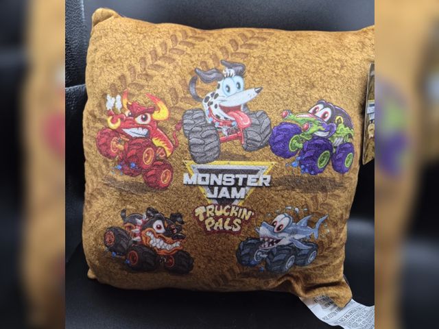Lot 96-201573 - Monster Jam Truckin Pals Pillow 
New