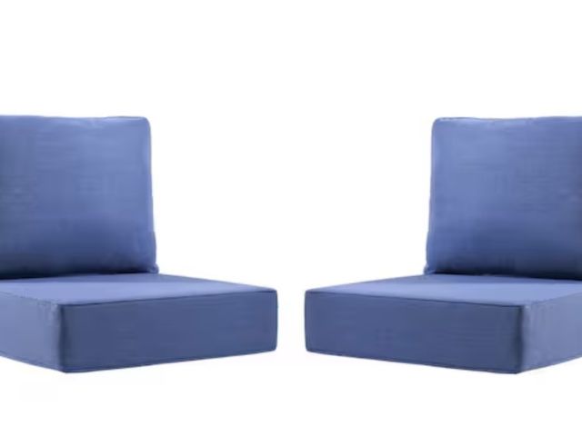 Lot 96-209784 - Carolina 24 in. x 24 in. x 6 in. Olefin 4-Piece Deep Seating Outdoor Lounge Chair Sofa Cushion in Na...