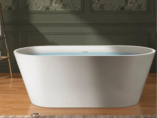 Lot 96-165983 - AKDY
54 in. Fiberglass Double Ended Flatbottom Non-Whirlpool Bathtub in Glossy White
New 
Msrp $999....