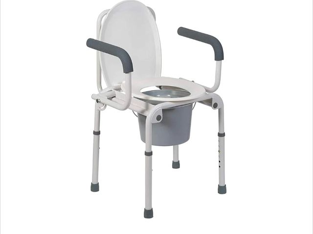 Lot 96-170175 - DMI Heavy Duty Drop-Arm Welded Commode Unused