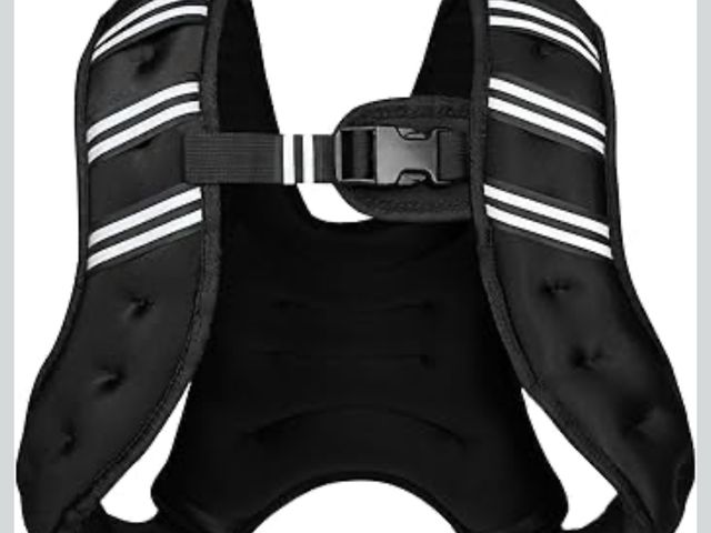 Lot 96-194422 - Weighted Vest for Women Men, 6lb/8lb/12lb/16lb/20lb/25lb/30lb Adjustable Weight Vest with Reflective...