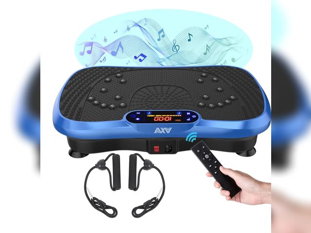 Lot 96-176016 - AXV Vibration Plate Fitness Platform Exercise Machine Vibrating Shaking Full Body Shaker Workout Vib...