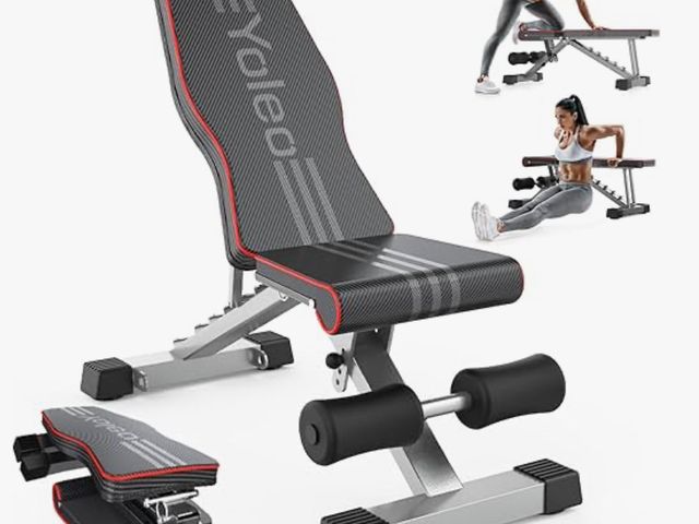 Lot 96-179540 - Yoleo Adjustable Weight Bench for Full Body Workout; Foldable Bench Press Bench of Home Gym Strength...