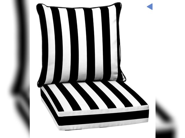 Lot 96-188011 - Outdoor Deep Seat Cushion Set, Weather-Proof, Rain-Proof, Fade Resistant Patio Cushion for Chair, So...