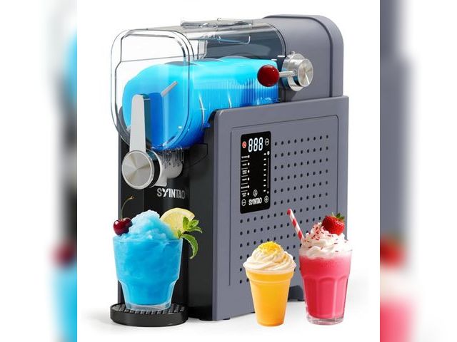 Lot 96-164379 - Slushie Machine – No Ice Needed, 88oz Frozen Drink &amp; Soft Serve Ice Cream Machine. Slushy Machin...