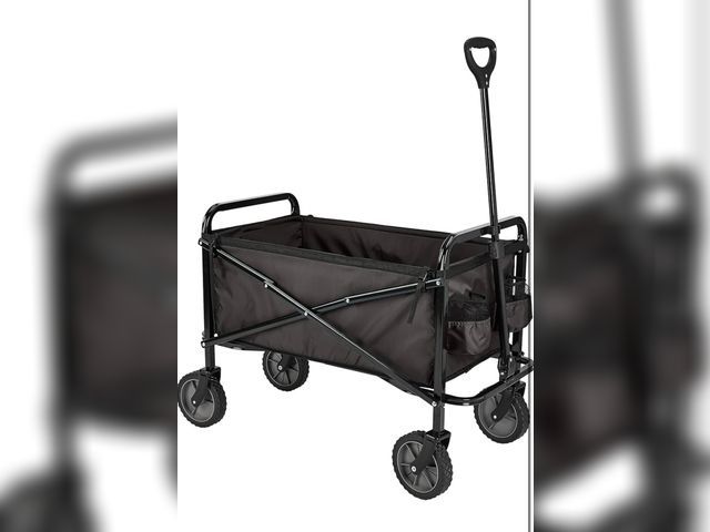 Lot 96-174464 - Amazon Basics Collapsible Folding Heavy Duty Utility Wagon for Outdoor Sports, 265 pounds Weight Cap...