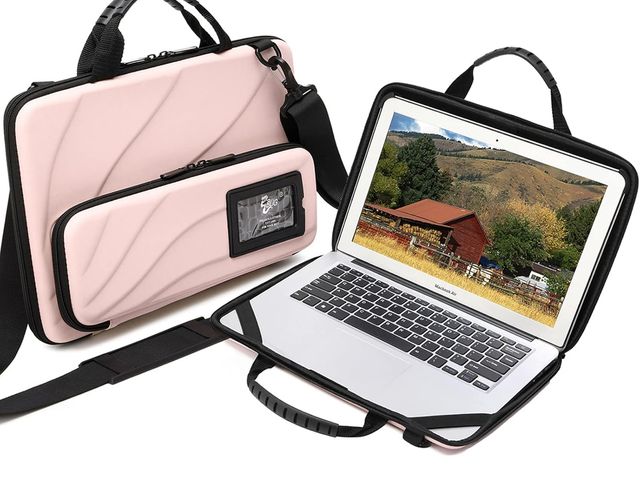 Lot 96-191548 - Laptop Case Hard Shell Laptop Bag for Men Women with Shoulder Strap
New