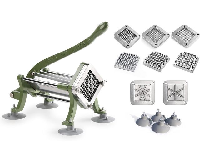 Lot 96-210191 - New Star Foodservice 38408 Commercial Grade French Fry Cutter, Complete Combo Sets MSRP $179.97 Unus...