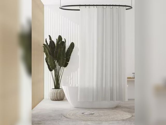 Lot 96-164900 - Zenna Home
72 in. L x 70 in. W Solid PEVA Shower Curtain Liner, Medium Weight, in Frost White
New