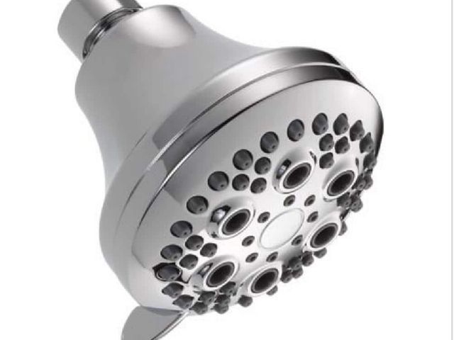 Lot 96-173975 - Delta 5-Spray Patterns 1.75 GPM 4 in.
Wall Mount Fixed Shower Head in
Chrome
New  
New