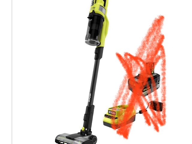 Lot 96-192553 - RYOBI ONE+ HP 18V Cordless Pet Stick Vacuum Cleaner no battery or charger used