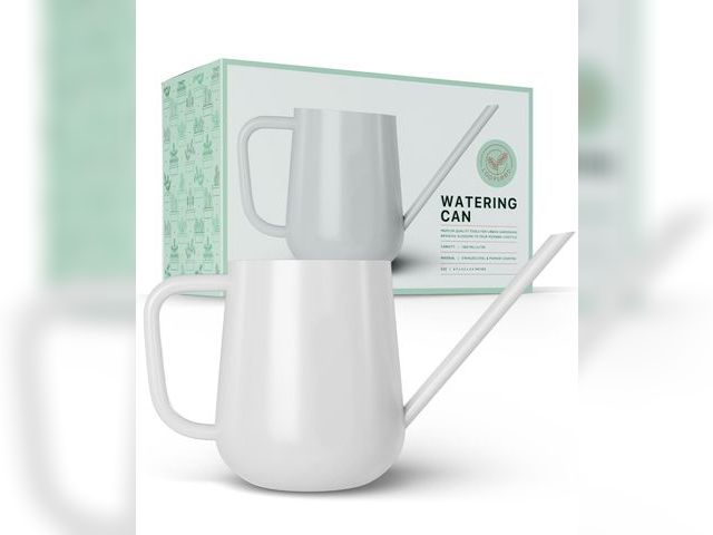 Lot 96-191049 - Metal Watering Can for Indoor Houseplants Outdoor Garden Long Sprout Water Can for Succulents Herb B...