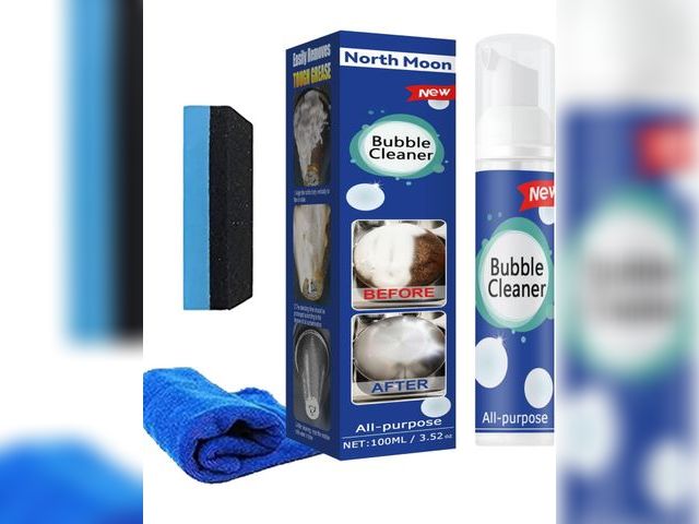 Lot 96-164483 - 100ML X 1PCS Bubble Cleaner Foaming Heavy Oil Stain Cleaner,Best Multi Purpose Degreasing Foam, Stub...