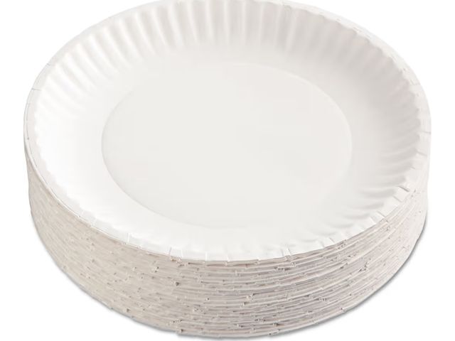 Lot 96-180278 - Paper Plates, 9-Inch Diameter, White, 100/Pack
New
