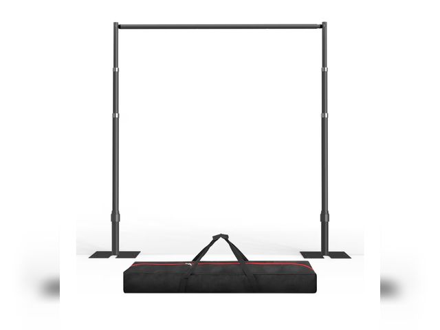 Lot 96-180573 - EMART Pipe Backdrop Stand Kit, Heavy Duty Adjustable Photo Background, Metal Frame with Flat Base fo...