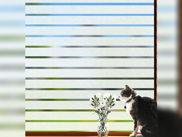 Lot 96-201127 - Lot of 15 VIseeko Window Privacy Film, Blinds Style Frosted Vinyl for Glass Windows Decorative Stati...